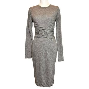 MONROW Granite Bodycon dress‎ Wrapped Dress  - Gray - Women's Size Medium